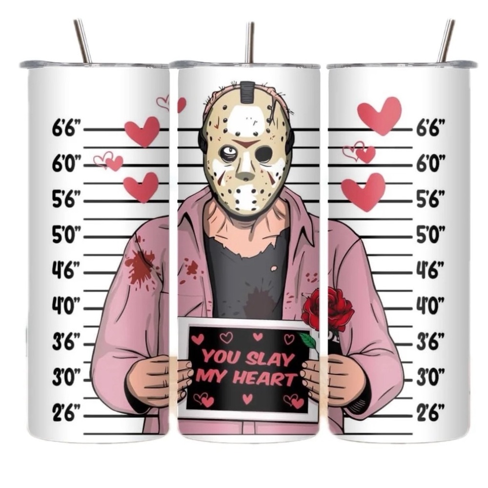 Handmade You slay my Heart‎ Tumbler. NWOT